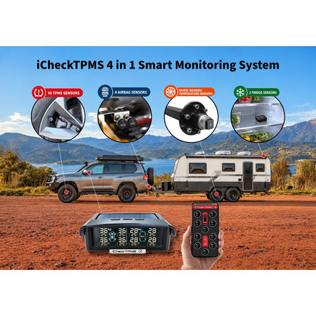 iCheck TPMS all in one monitoring for caravan and tow vehicle