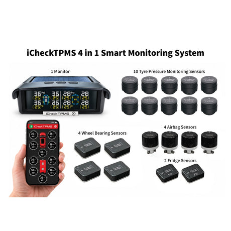 iCheck TPMS 4 in 1 smart monitoring system components