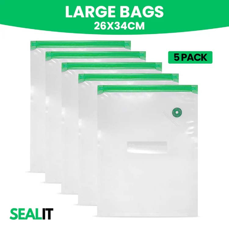 Large Bags - 5 Bags to suit SEAL IT Vacuum Sealer
