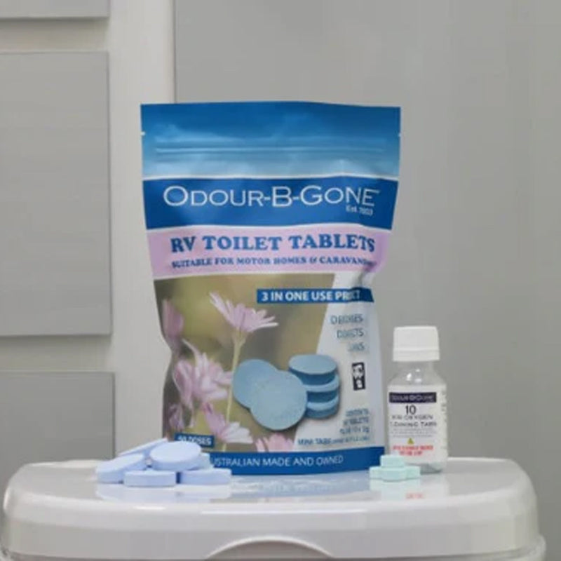 Odour B Gone Plus Blue 8g RV Toilet Tablets