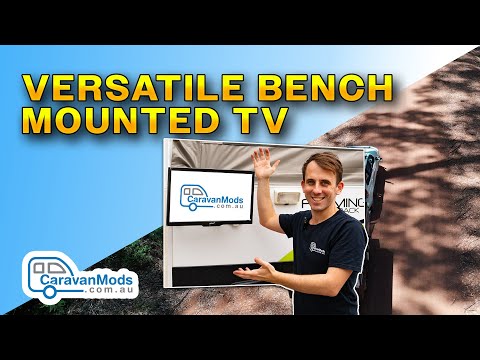 Bench Mounted TV Mount for Camper Trailers