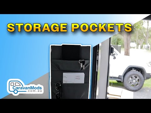 Vinyl Caravan Wall Storage Pocket - Mini (28x20cm)