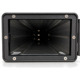 Promore Products Aluminium Caravan Pole Carrier with the end door open showing the storage space inside