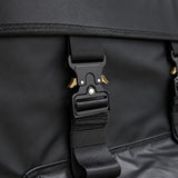 Close up of the metal buckle on the Promore Products Premium Spare Tyre Bag lid strap