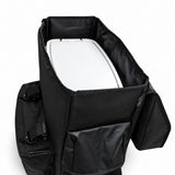 Promore Products Premium Spare Tyre Bag open with a 30L bin inside the main compartment