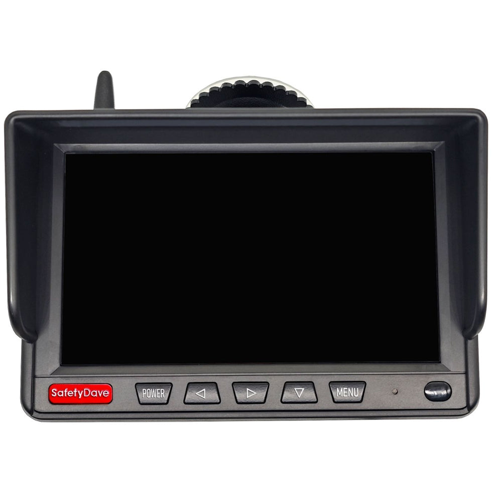 Safety Dave AHD 120/45 Degree Wireless Rear Vision Dual Camera with Dash Monitor