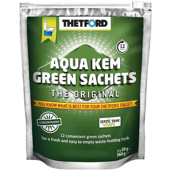 Thetford Concentrated Aqua Kem Green Additive Sachets Pack of 12