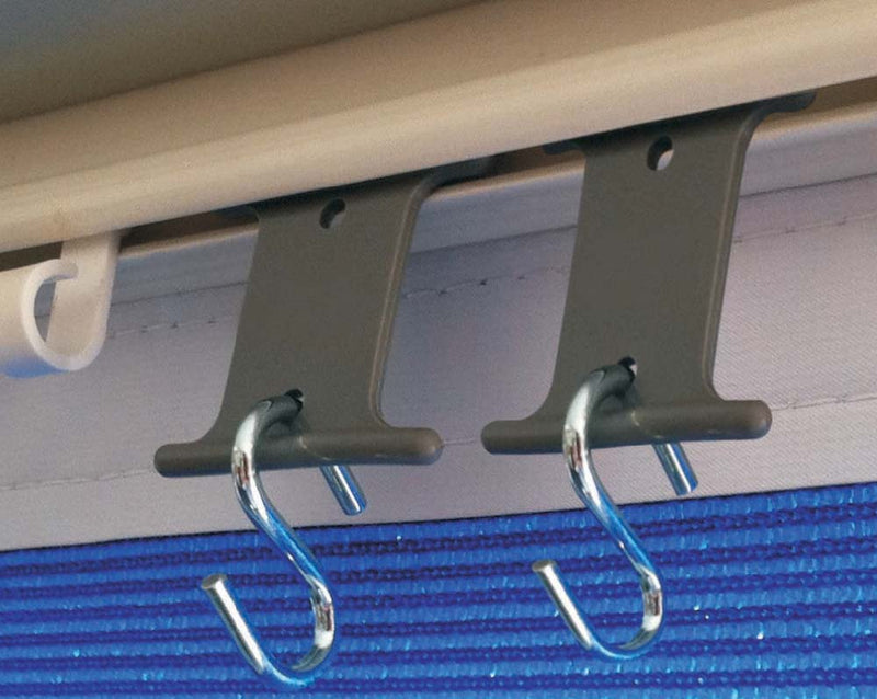 Awning Track S-Hook Hangers - 6 Pack