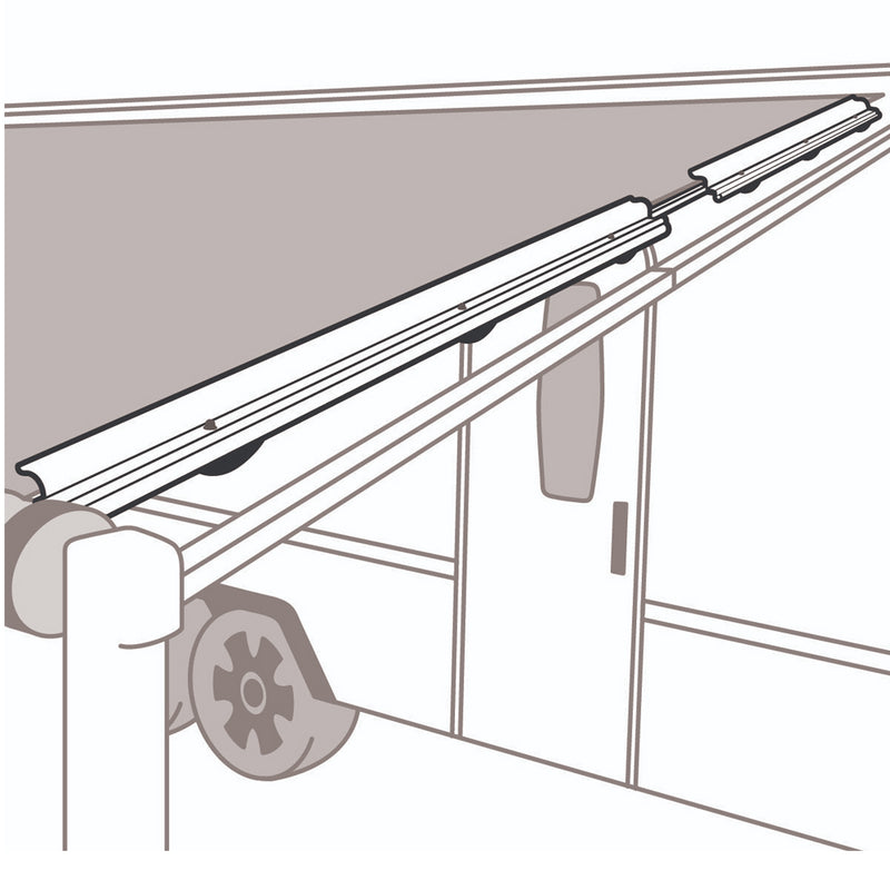 Supex White Caravan Awning Secura Bar Anti Flap Kit