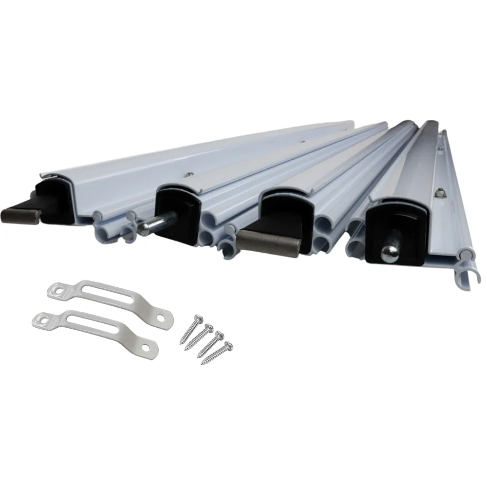 Supex White Caravan Awning Secura Bar Anti Flap Kit