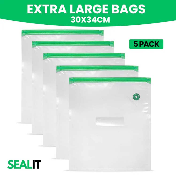 XL Bags - 5 Bags to suit SEAL IT Vacuum Sealer