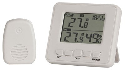 Dual Zone LCD Thermometer & Hygrometer - Caravan Fridge or Ambient Temp