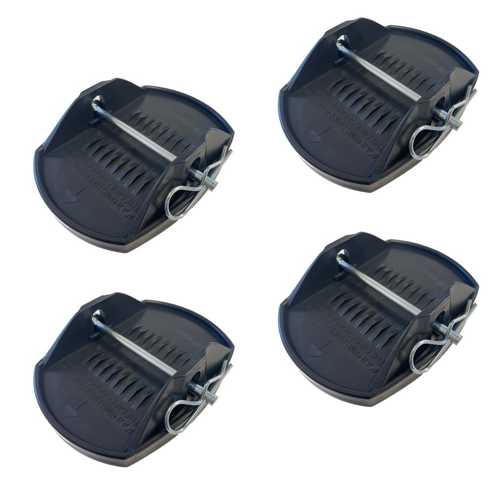 Corner Steady Feet - Black (Pack of 4)