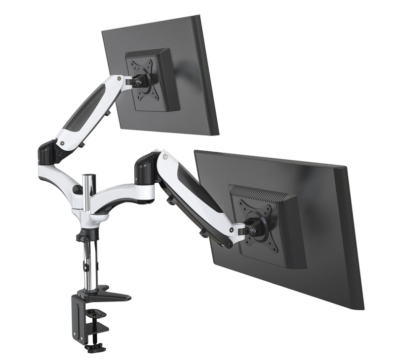 Vision Mounts Gas Spring Dual LCD Monitor Arm with Desk Mount 15"-27"