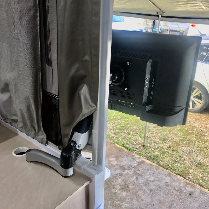 Bench Mounted TV Mount for Camper Trailers