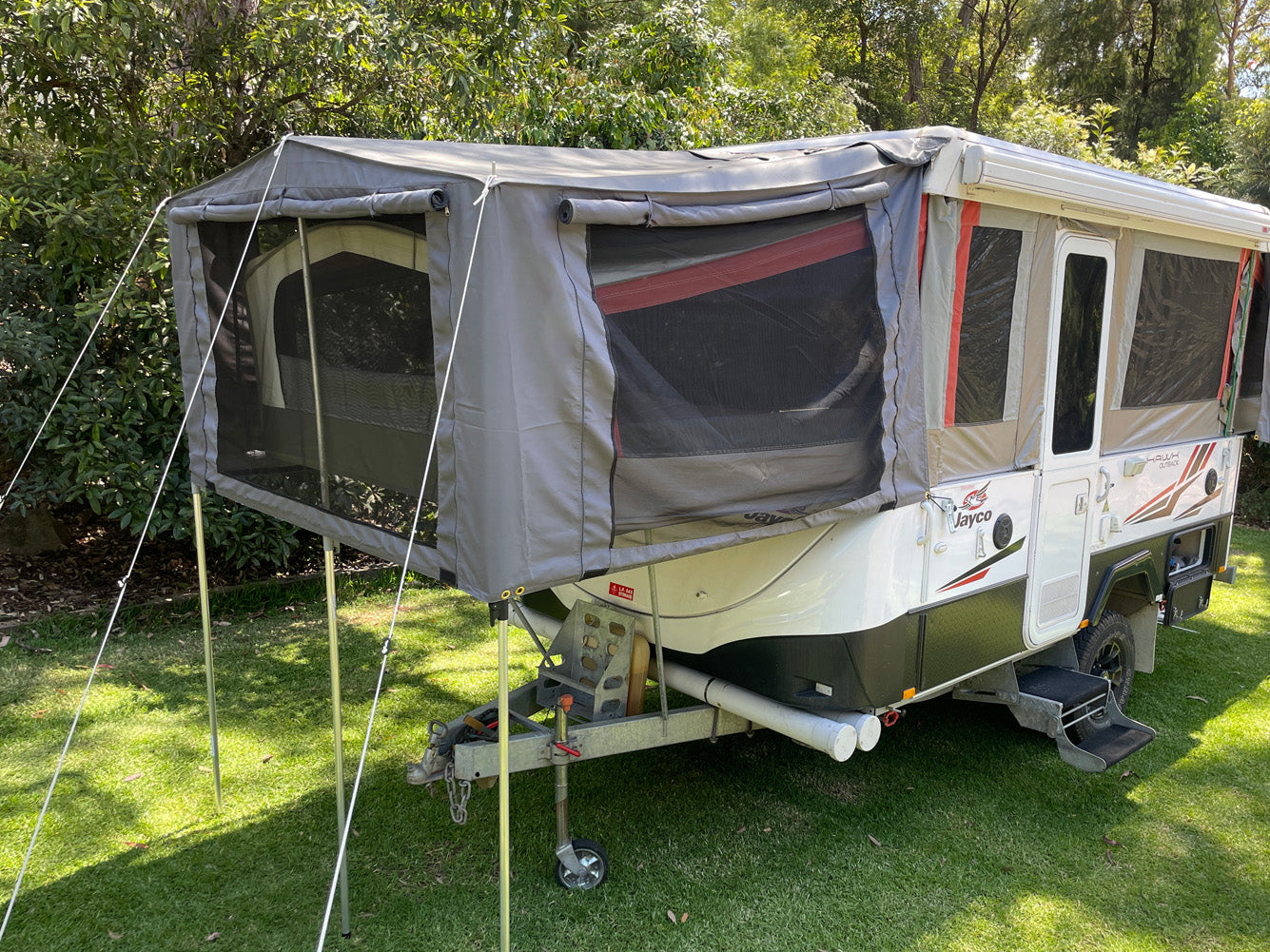 Bed End Flys with Waterproof Sides & Windows (Pair)