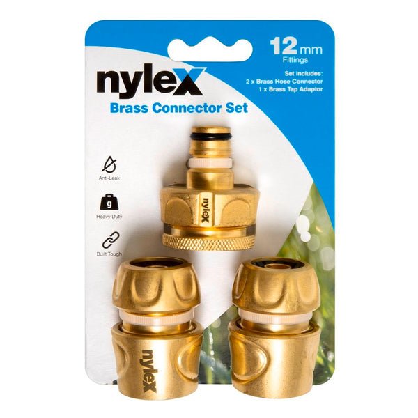 Nylex Brass Connector Set 12mm